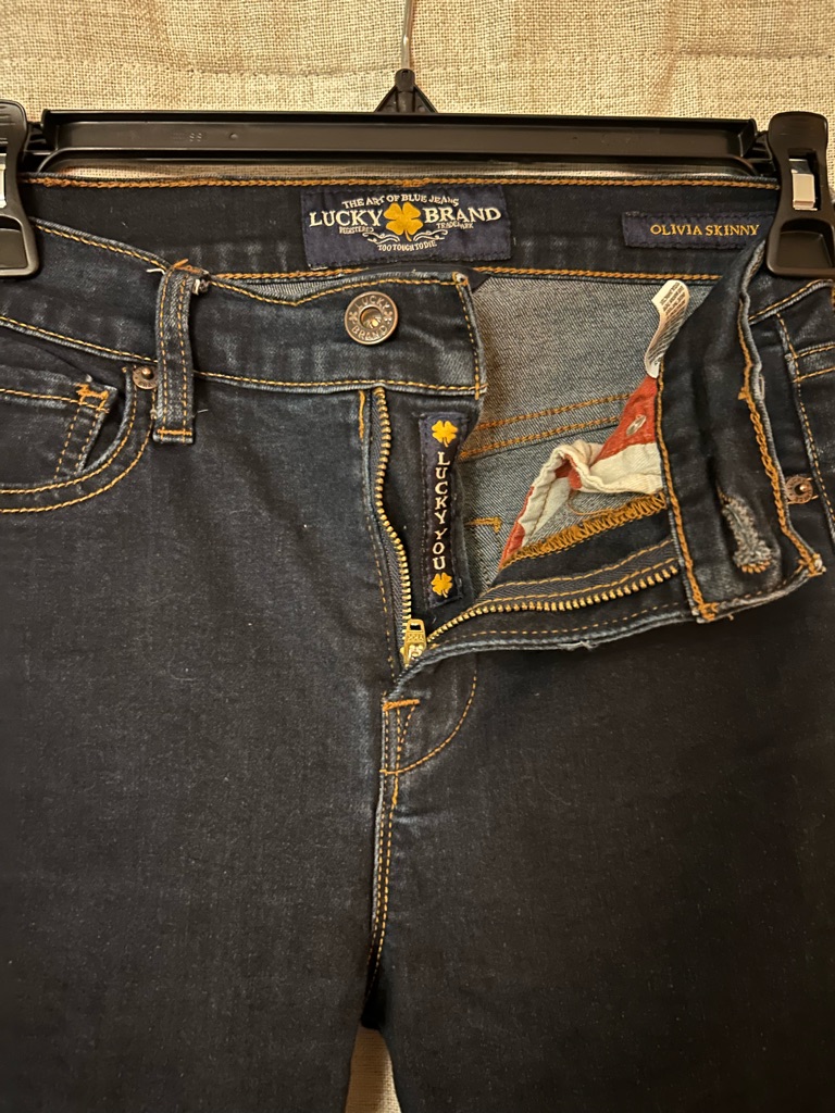 Lucky Brand Olivia Skinny Jeans In Dark Indigo